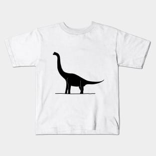 Sauropod - Black Kids T-Shirt